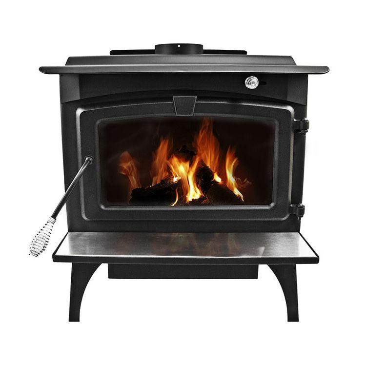 Pleasant Hearth 1,800 Square Feet Wood Burning Stove, Medium - LWS-127201