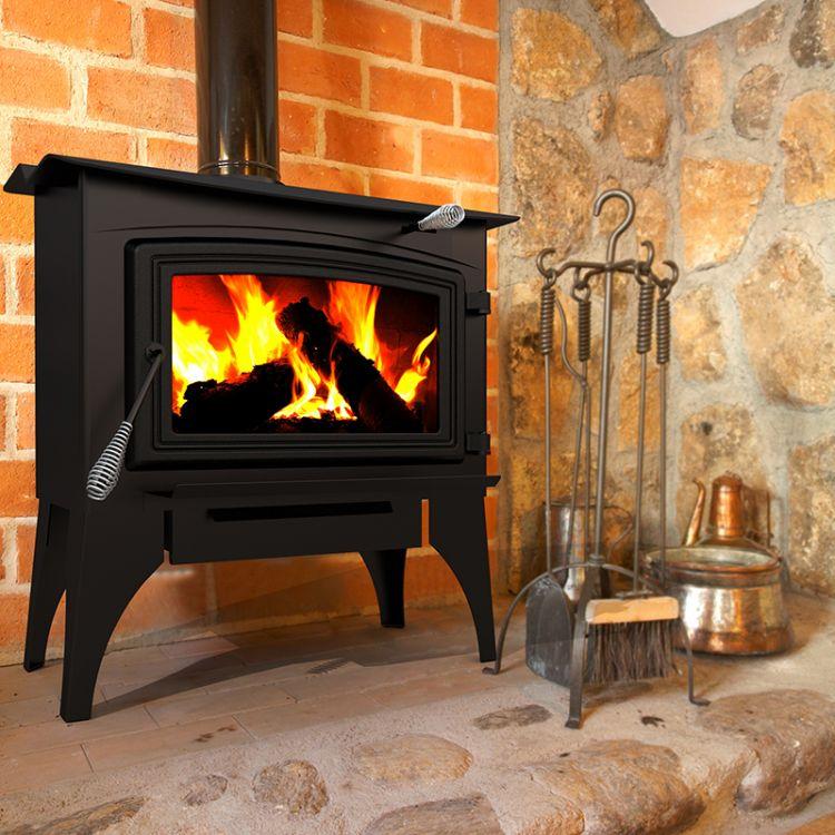 Pleasant Hearth 1,800 Square Feet Wood Burning Stove, Medium -WS-2720 thumbnail 2
