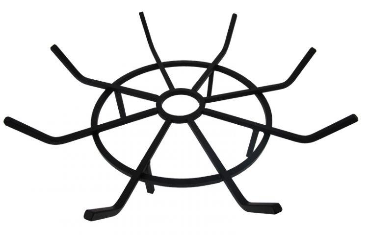 Pleasant Hearth 24" Wagon Wheel Steel Wood Grate - OFP24WG - Image 1