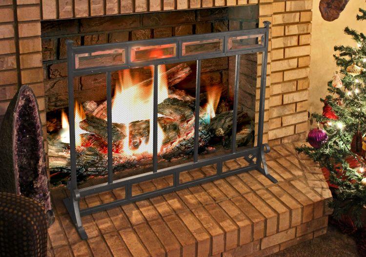 Pleasant Hearth Atticus Fireplace Screen - FA617S thumbnail 2