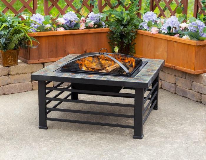 Cascade Square Slate Fire Pit thumbnail 2