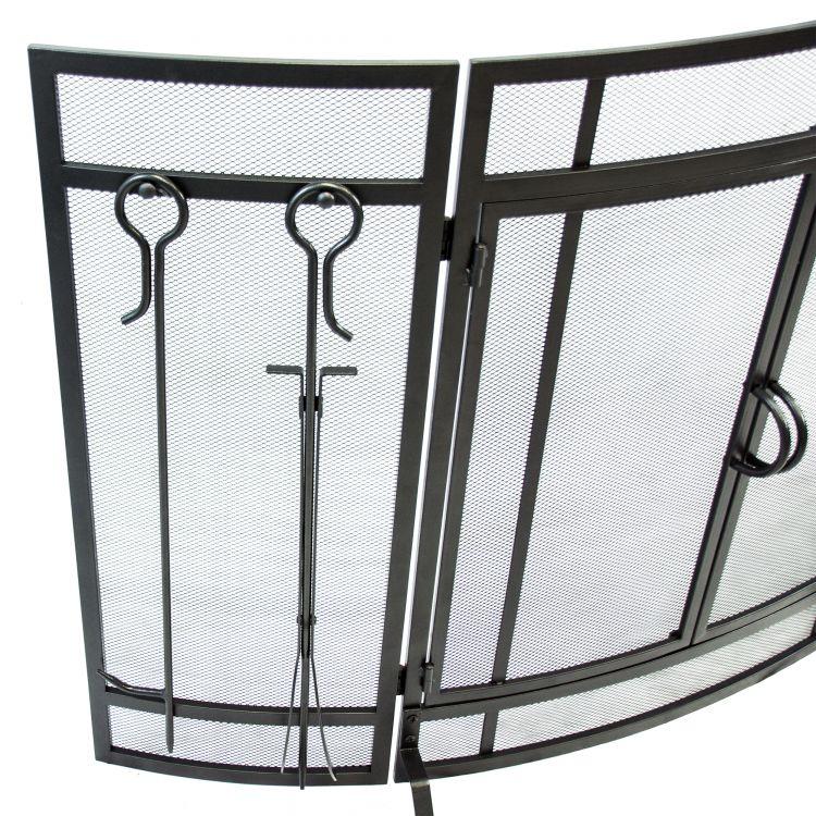 Pleasant Hearth Curved Screen with Tools - FA498ST thumbnail 8