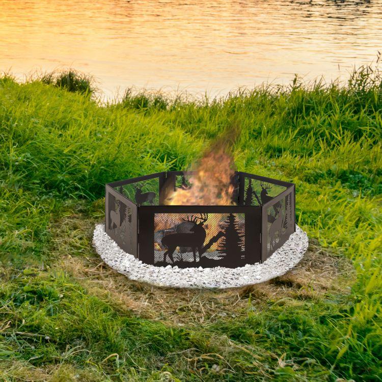 Pleasant Hearth Deer Mountain Folding Fire Ring - OFW116FR thumbnail 3