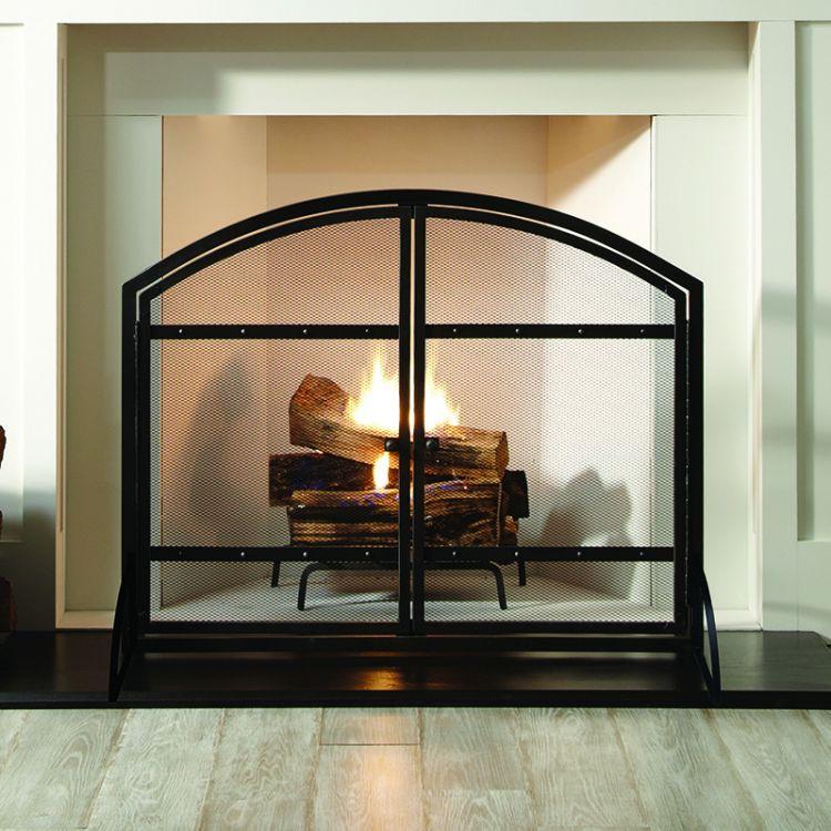 Pleasant Hearth Harper Fireplace Screen with Doors - FA338S thumbnail 2