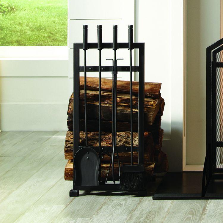 Pleasant Hearth Harper Log Holder with Toolset - FA338LT thumbnail 2