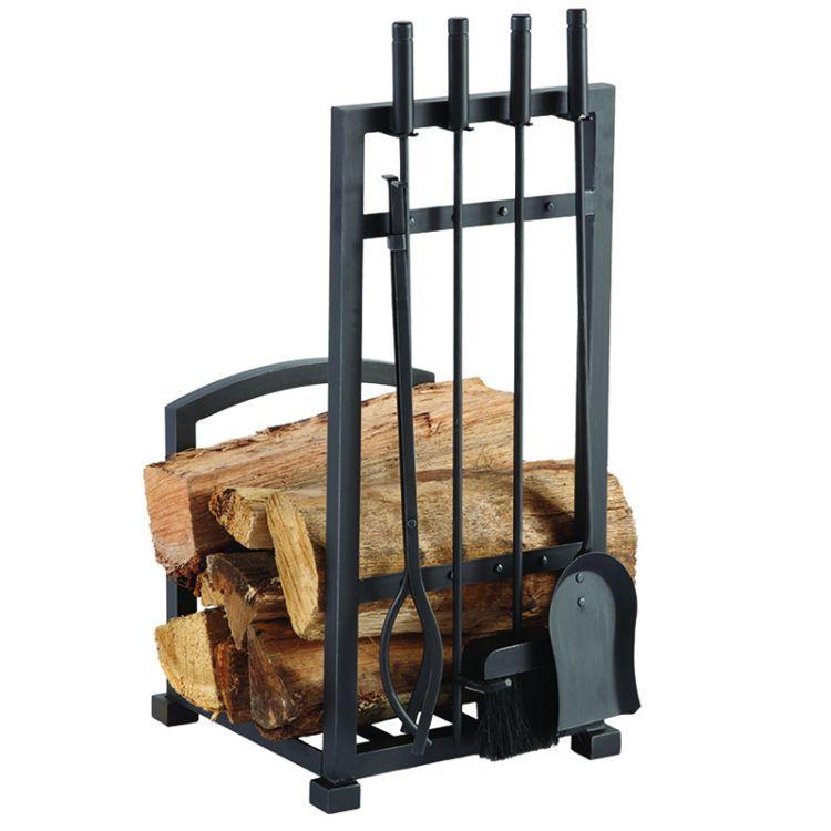 Pleasant Hearth Harper Log Holder with Toolset - FA338LT