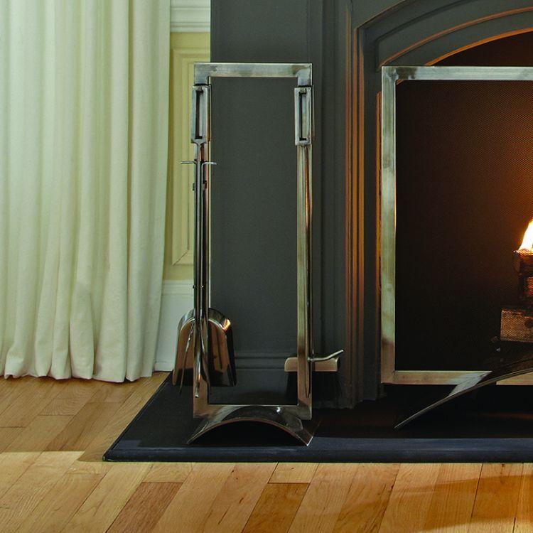 Pleasant Hearth Plated Pewter 5 PC Fireplace Toolset - FA340T thumbnail 2