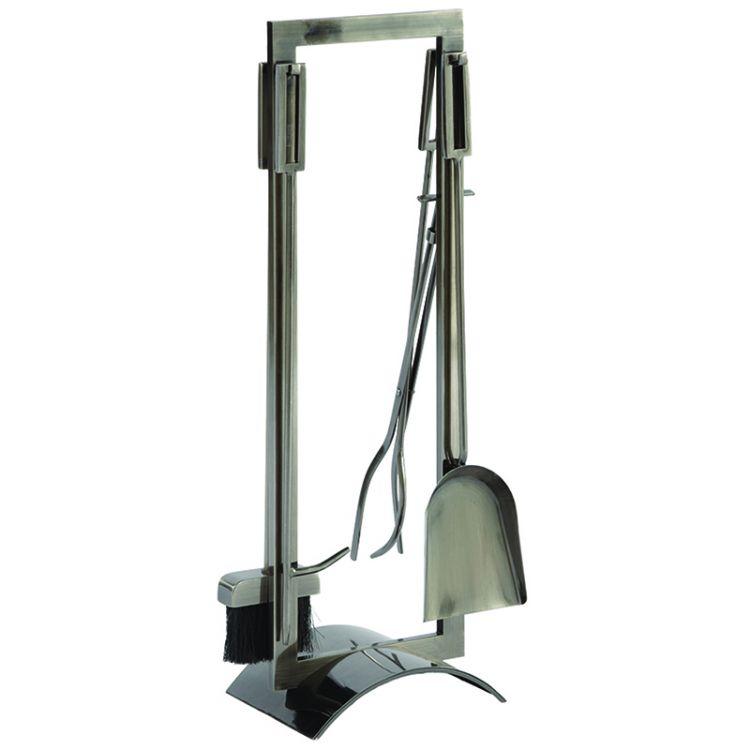 Pleasant Hearth Plated Pewter 5 PC Fireplace Toolset - FA340T - Image 1