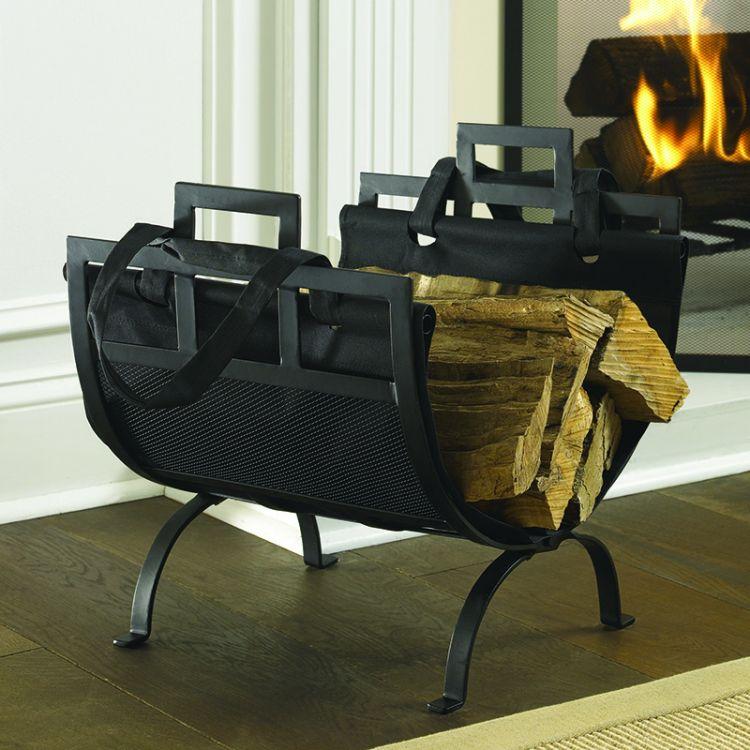 Pleasant Hearth Log Holder with Canvas Tote - 1085 thumbnail 2
