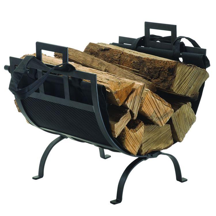 Pleasant Hearth Log Holder with Canvas Tote - 1085 - Image 1