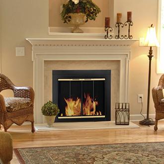Pleasant Hearth Arrington Fireplace Door thumbnail 3
