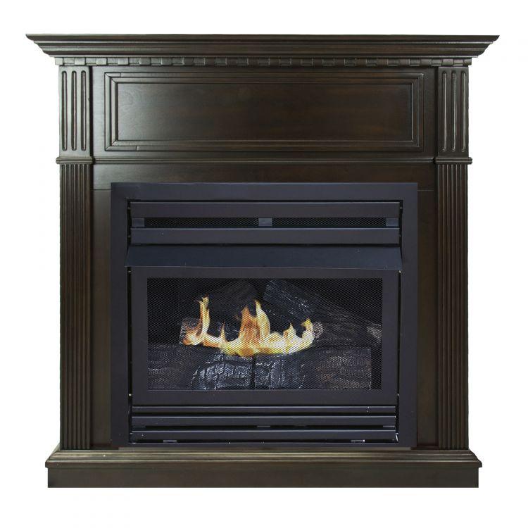 Pleasant Hearth 42 in. LP Intermediate Tobacco VF Fireplace System 27.5K BTU - VFF-PH26LP-T2