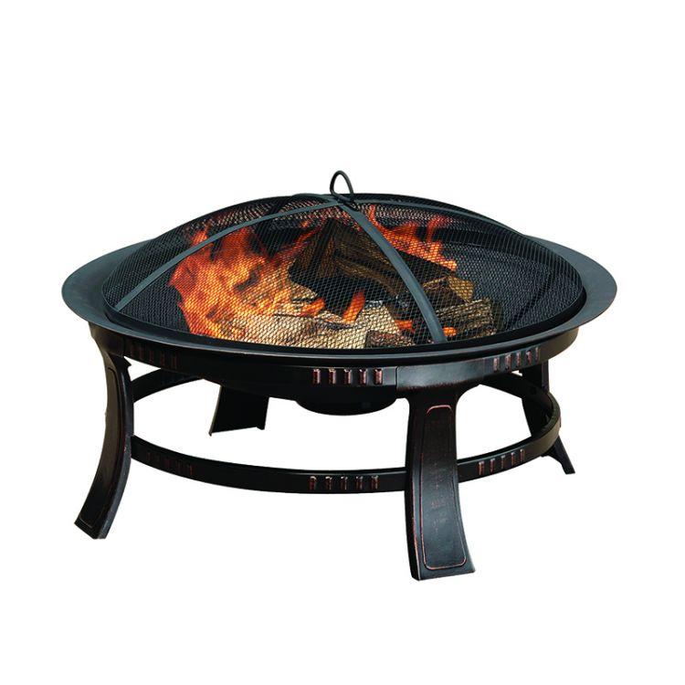 Brant Round, 30-Inch fire Pit, Regular, Rubbed Bronze