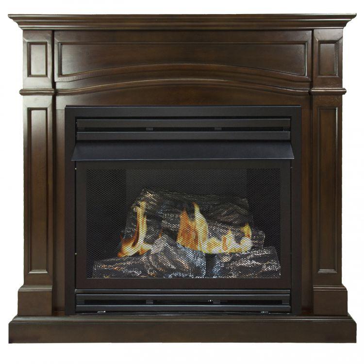 Pleasant Hearth 46 in. LP Full Size Cherry VF Fireplace System 32K BTU - VFF-PH32LP-2C2 - Image 1