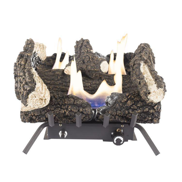 Pleasant Hearth Wildwood Vent Free Gas Log Set - Dual Fuel - VFL2-WW18DT VFL2-WW24DT - Image 1