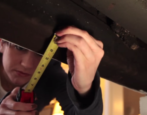 Measure the lintel bar